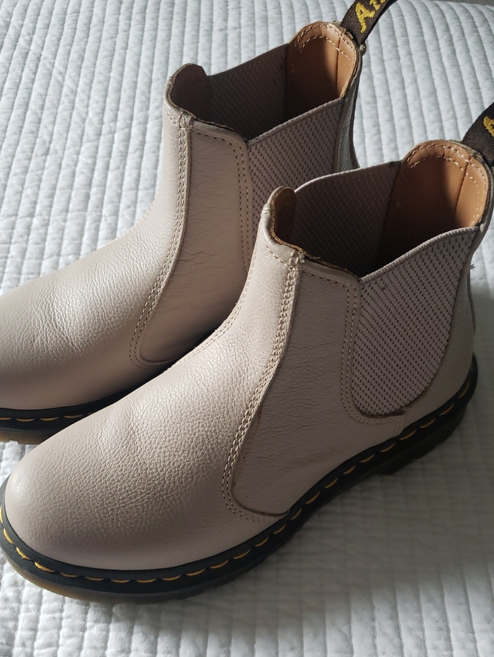 Dr. Martens Docs Ankle Boots in Light Beige - Never Worn - Picture 1 of 5